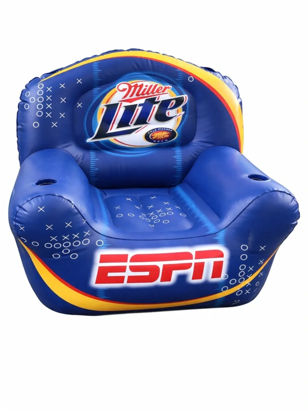 Miller Lite x ESPN Inflatable Outdoor Lounge Chair - Blue - Picture 2 of 3
